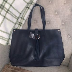 BRAND NEW Ulta Beauty tote. Navy with rose gold fixtures.